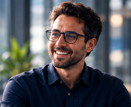A smiling Reed professional