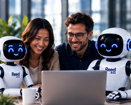 People working alongside Reed digital workers